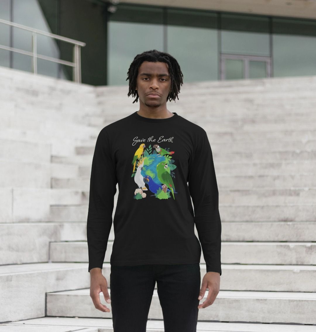 Earth Day - Organic Cotton Men's Long Sleeve T-shirt