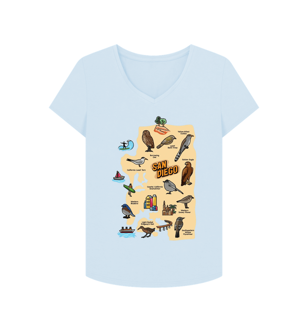 Sky Blue Printed T-shirt