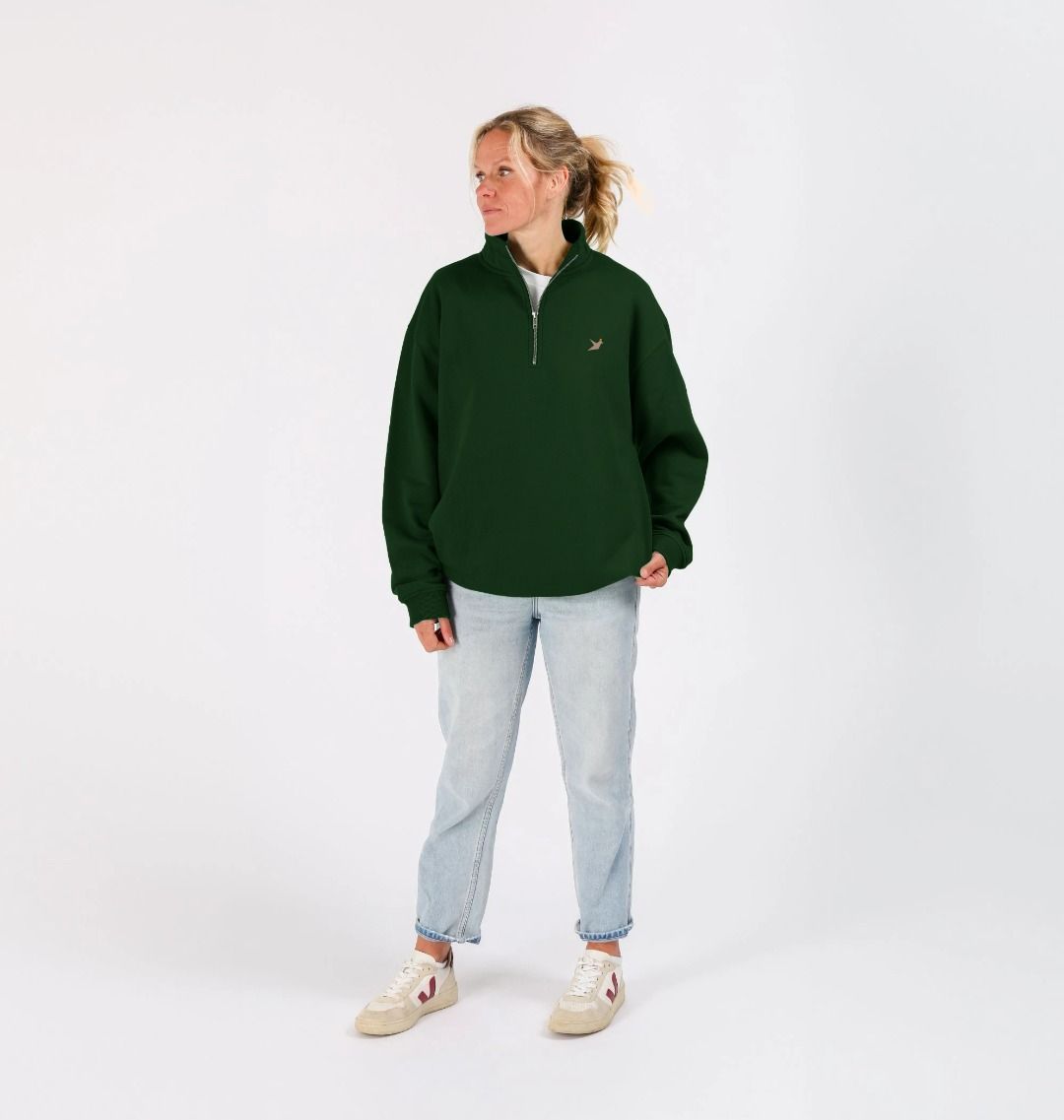 SoCal Wings - Organic Cotton Quarter-zip Unisex Sweatshirt