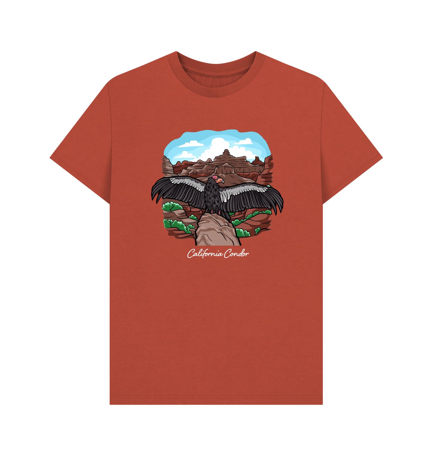 Rust Printed T-shirt Front