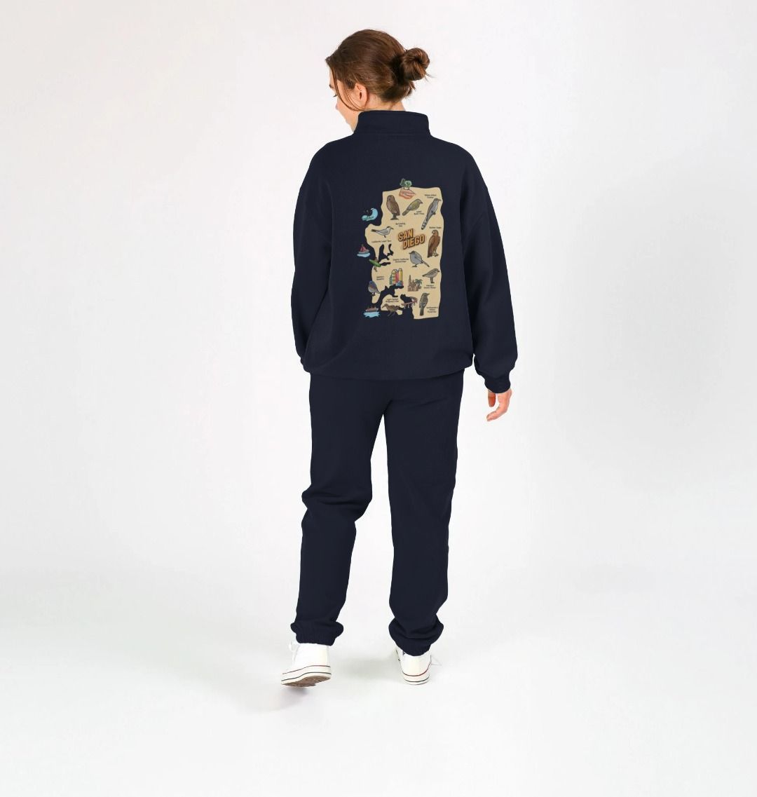 SoCal Wings - Organic Cotton Quarter-zip Unisex Sweatshirt