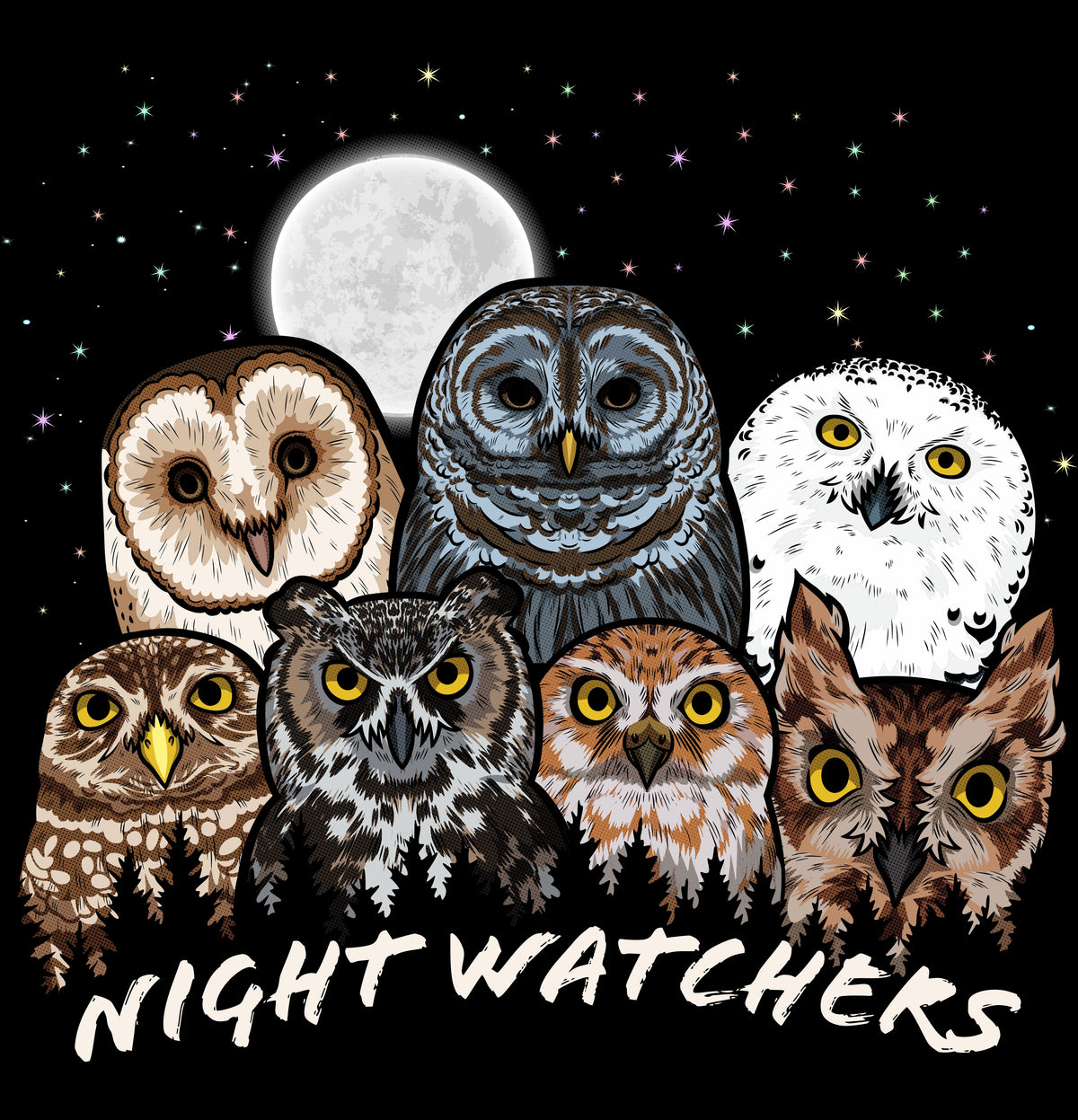 Owls of North America — Organic Cotton Blend Raglan Sweatshirt