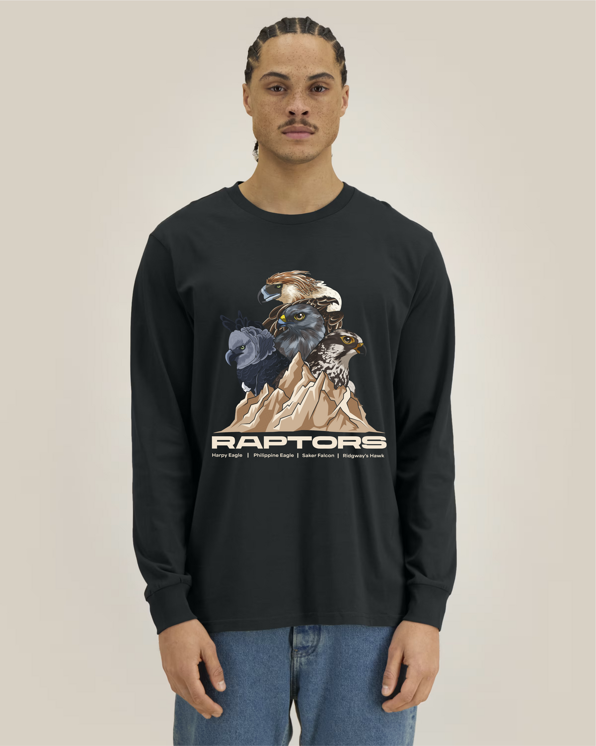 Endangered Raptors — Organic Cotton Long Sleeve