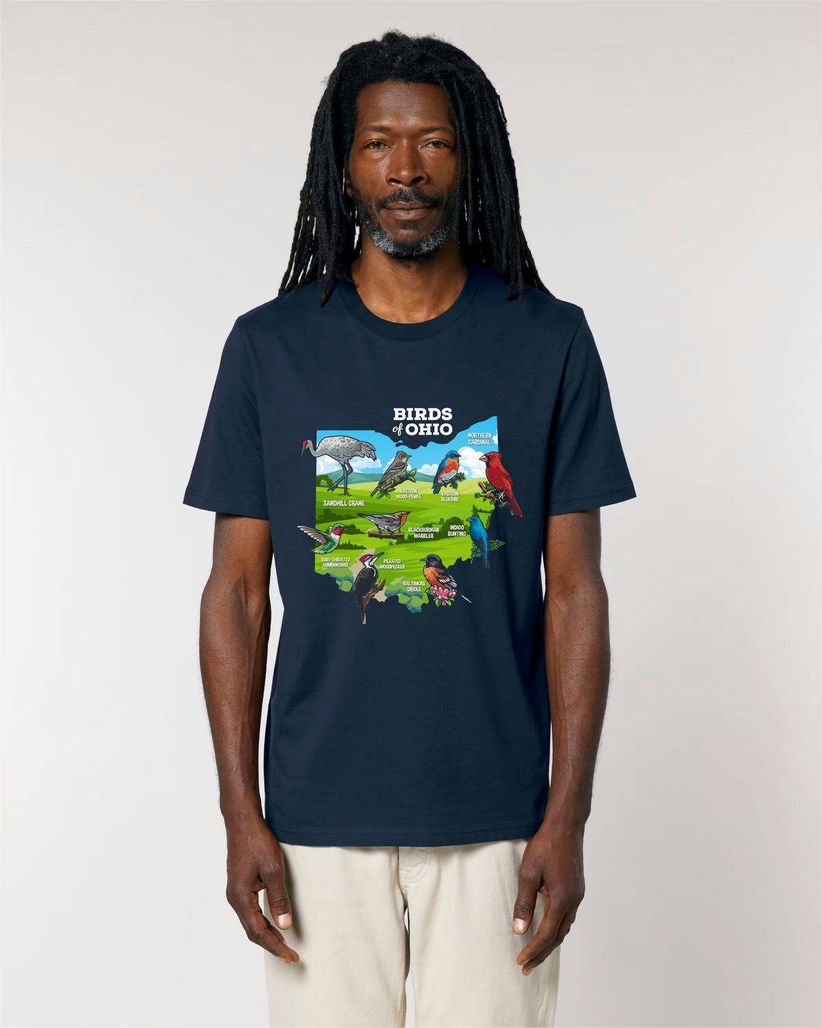 Birds of Ohio — Organic Cotton T-Shirt
