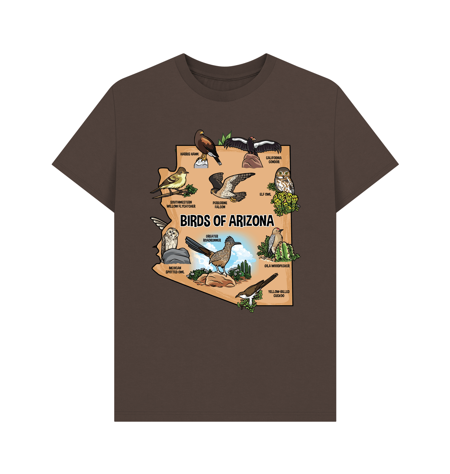 Chocolate Printed T-shirt Front