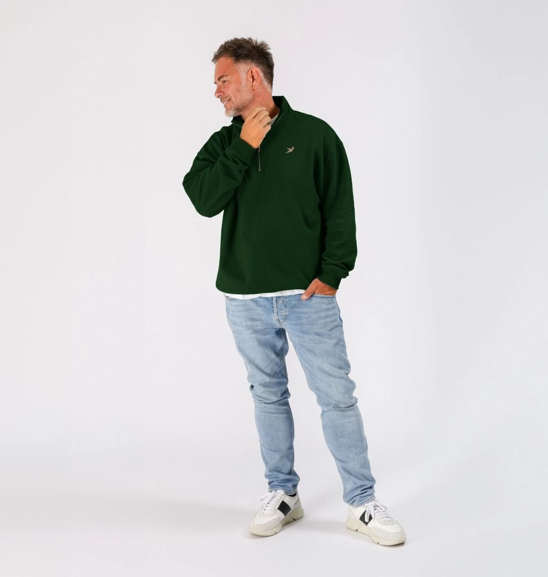 SoCal Wings - Organic Cotton Quarter-zip Unisex Sweatshirt