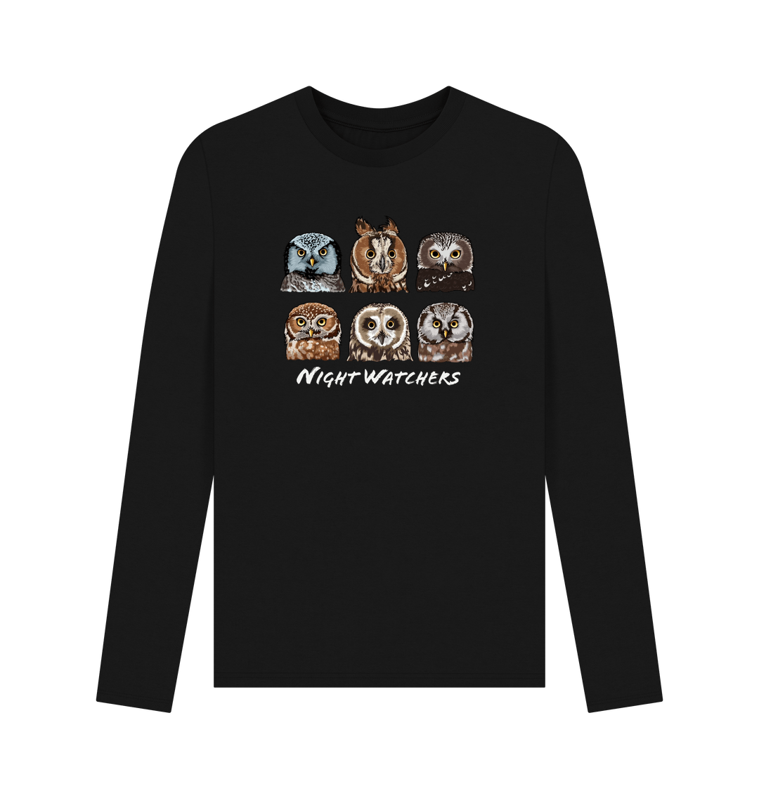Black Printed Long Sleeve T Shirt