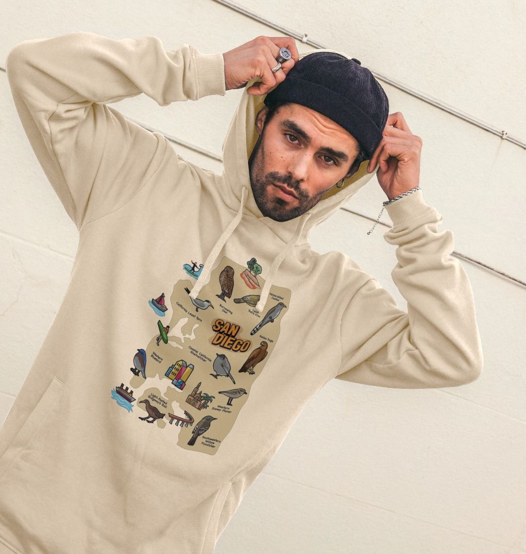 Socal Wings - Organic Cotton Men's Hoodie