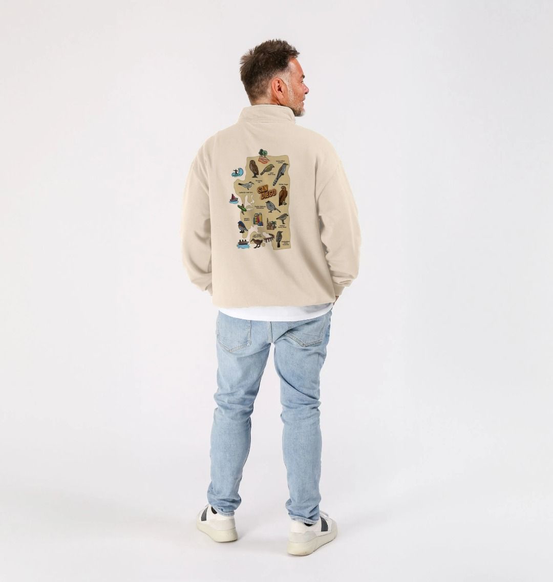 SoCal Wings - Organic Cotton Quarter-zip Unisex Sweatshirt