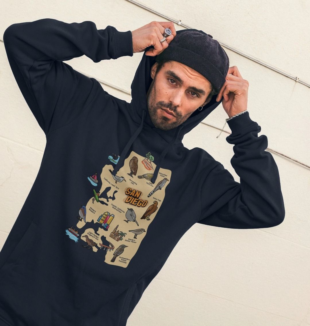 Socal Wings - Organic Cotton Men's Hoodie
