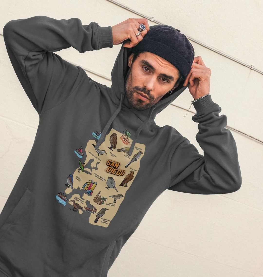 Socal Wings - Organic Cotton Men's Hoodie