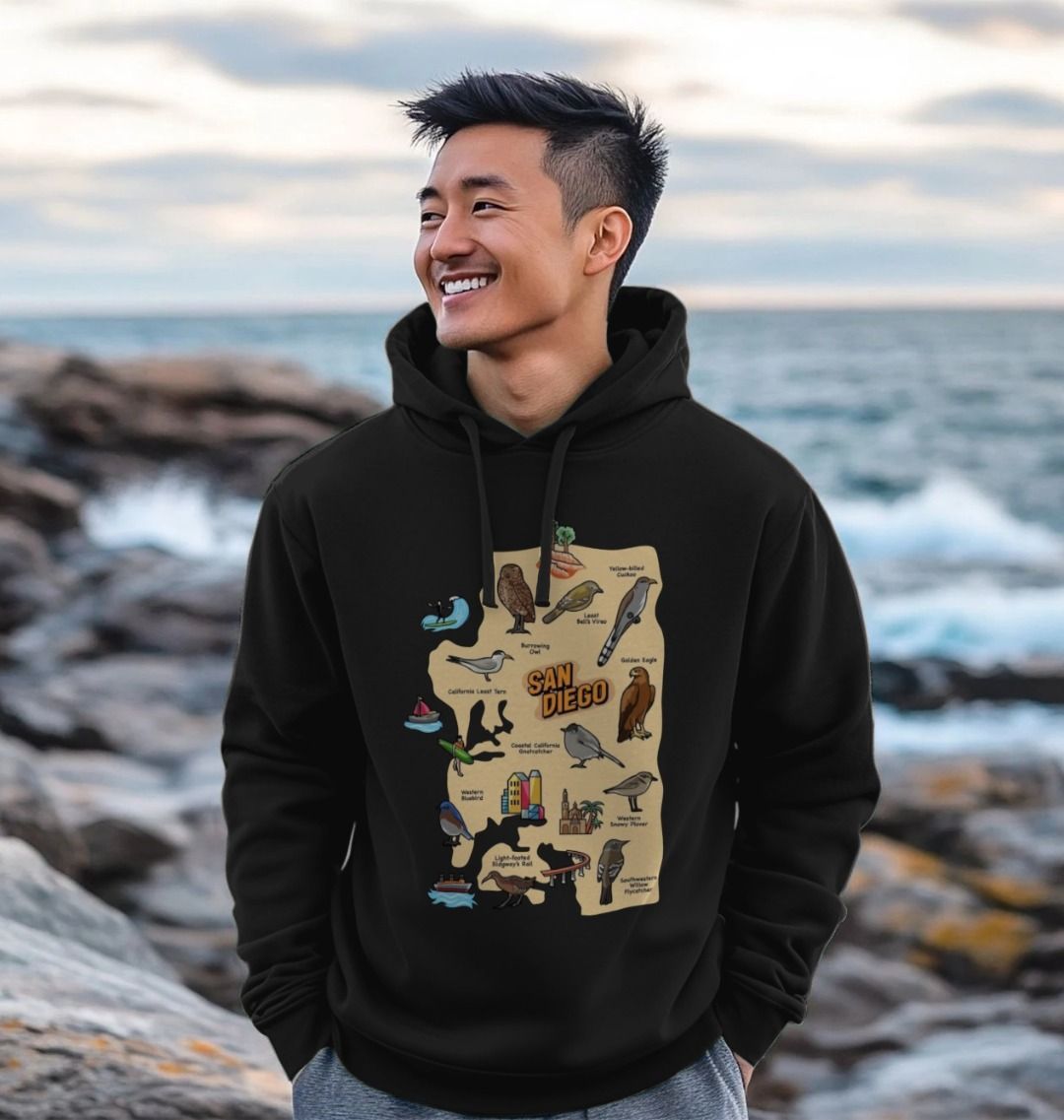 Socal Wings - Organic Cotton Men's Hoodie