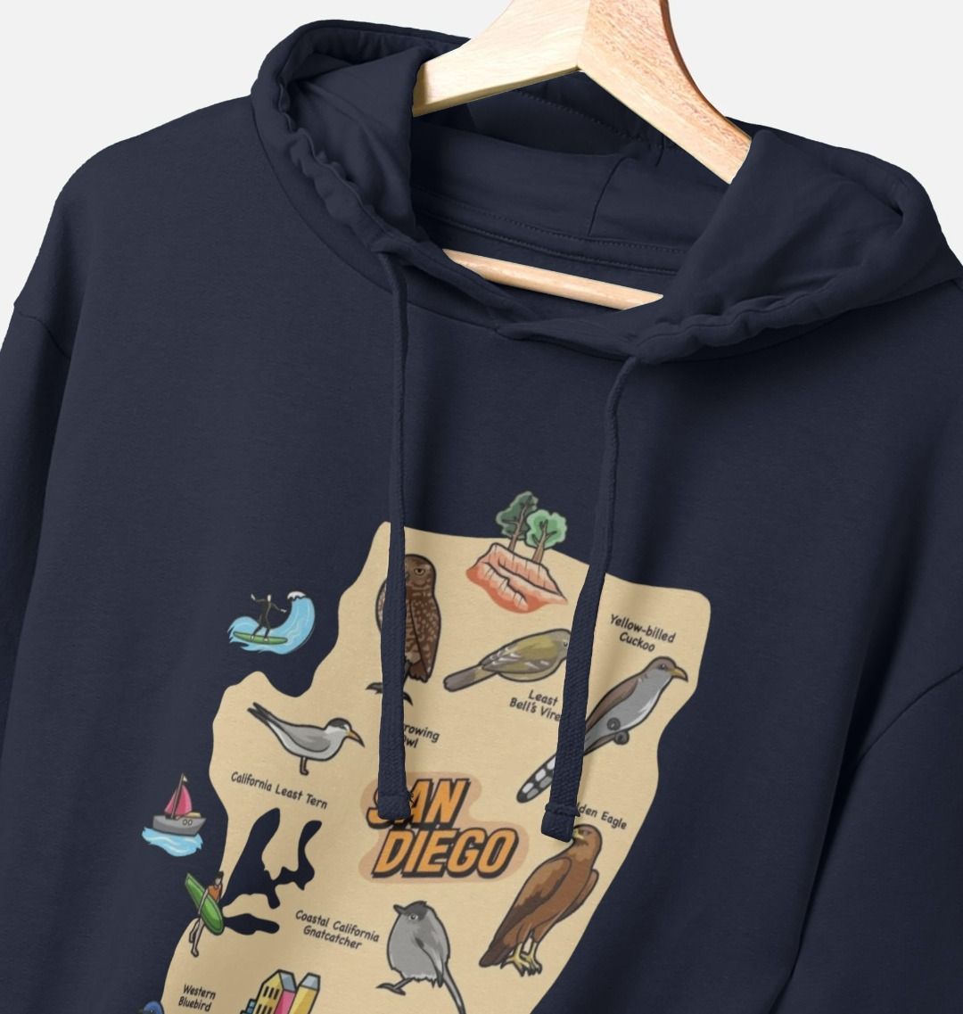 Socal Wings - Organic Cotton Men's Hoodie