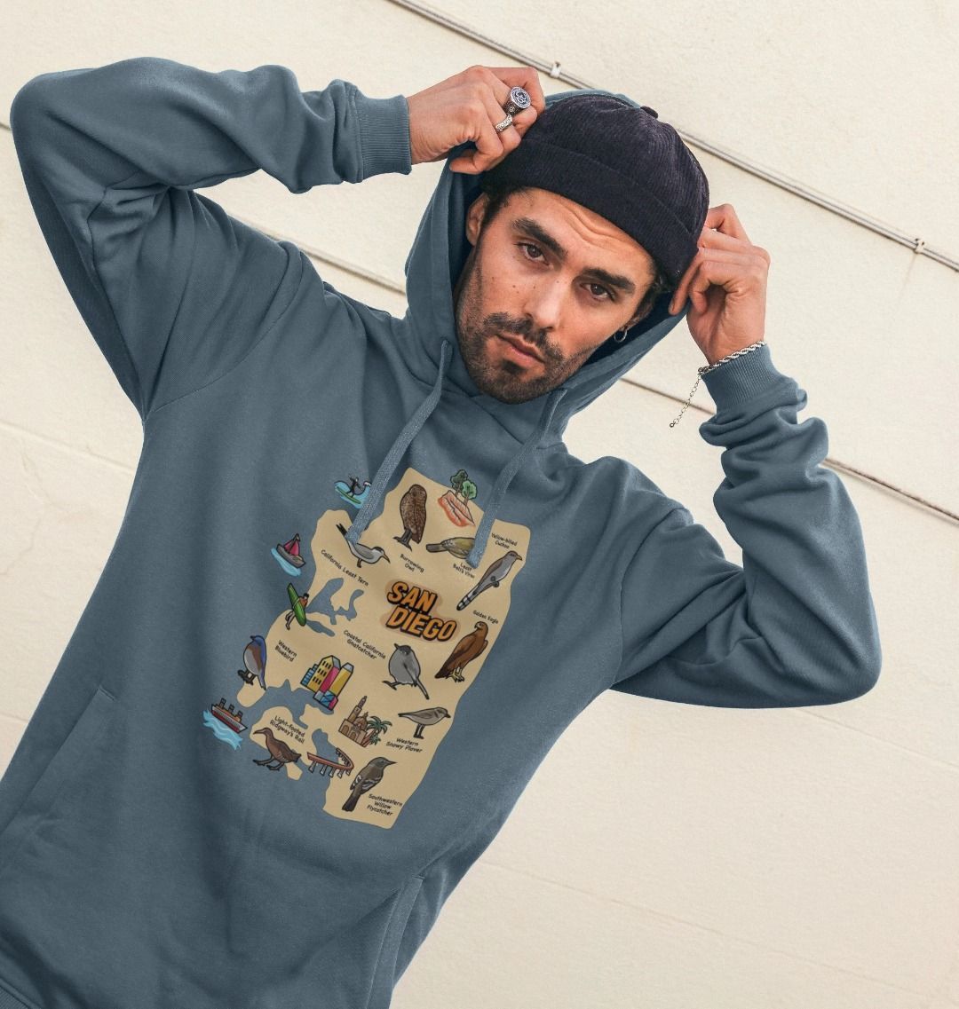 Socal Wings - Organic Cotton Men's Hoodie