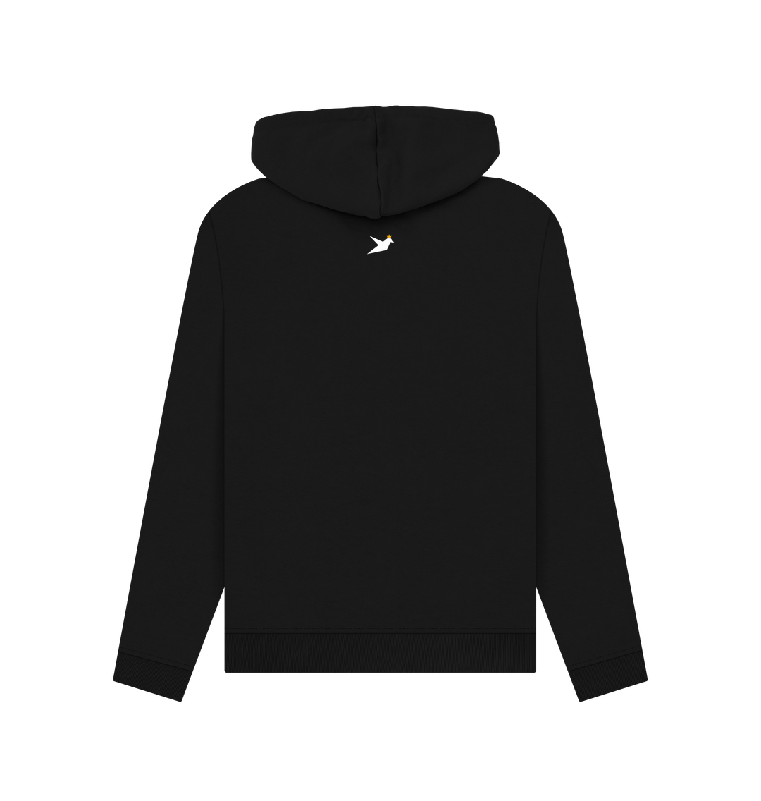 Black Printed Hoody