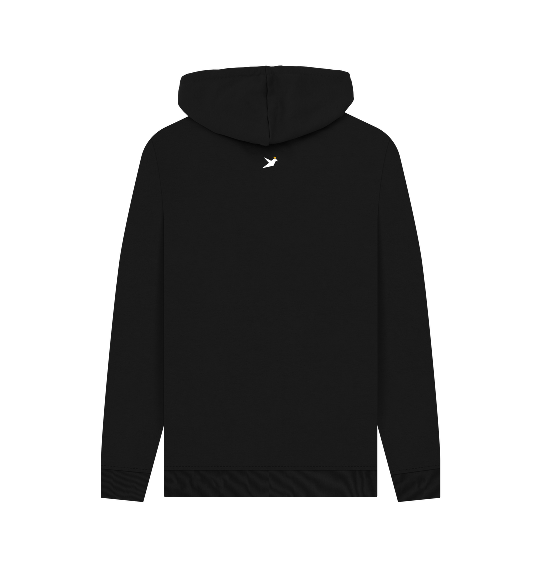 Black Printed Hoody