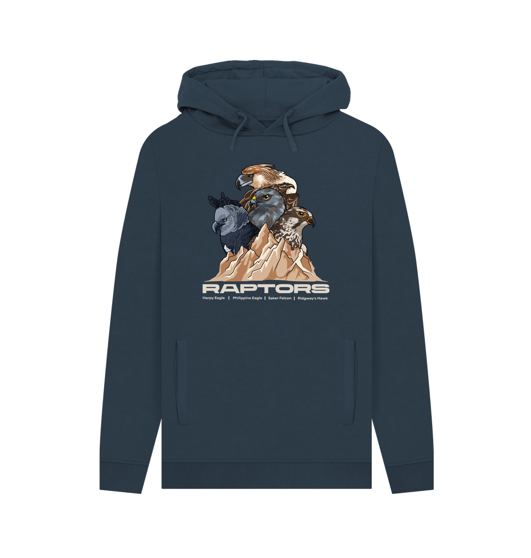 Navy Printed Hoody