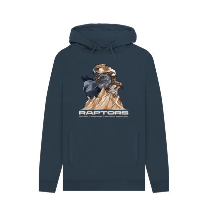Navy Printed Hoody