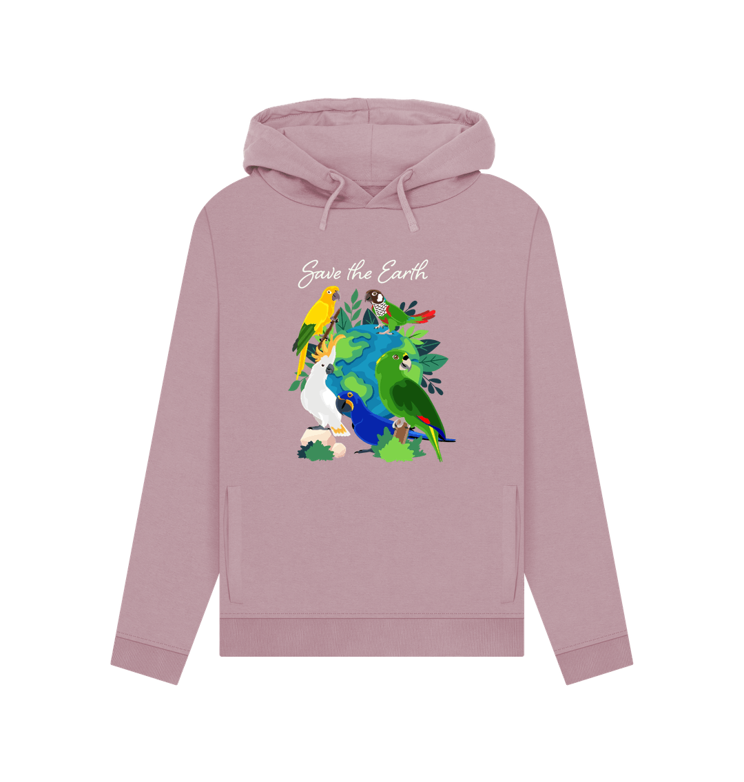 Mauve Printed Hoody