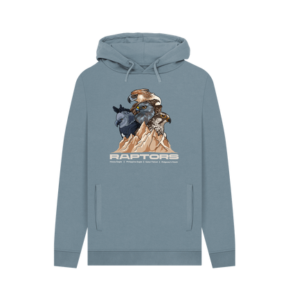 Stone Blue Printed Hoody