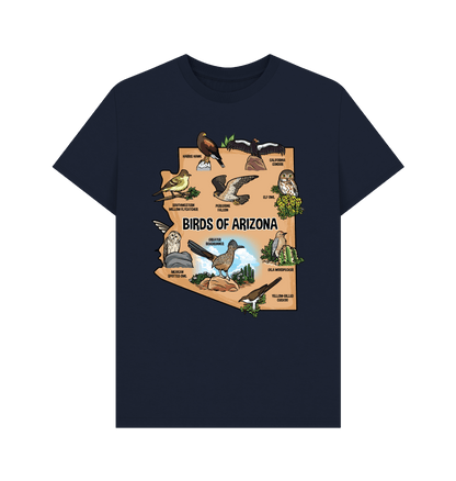Navy Blue Printed T-shirt Front