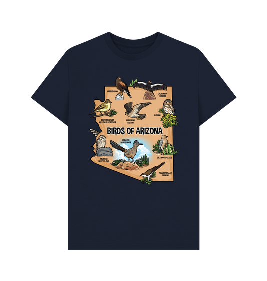 Navy Blue Printed T-shirt Front