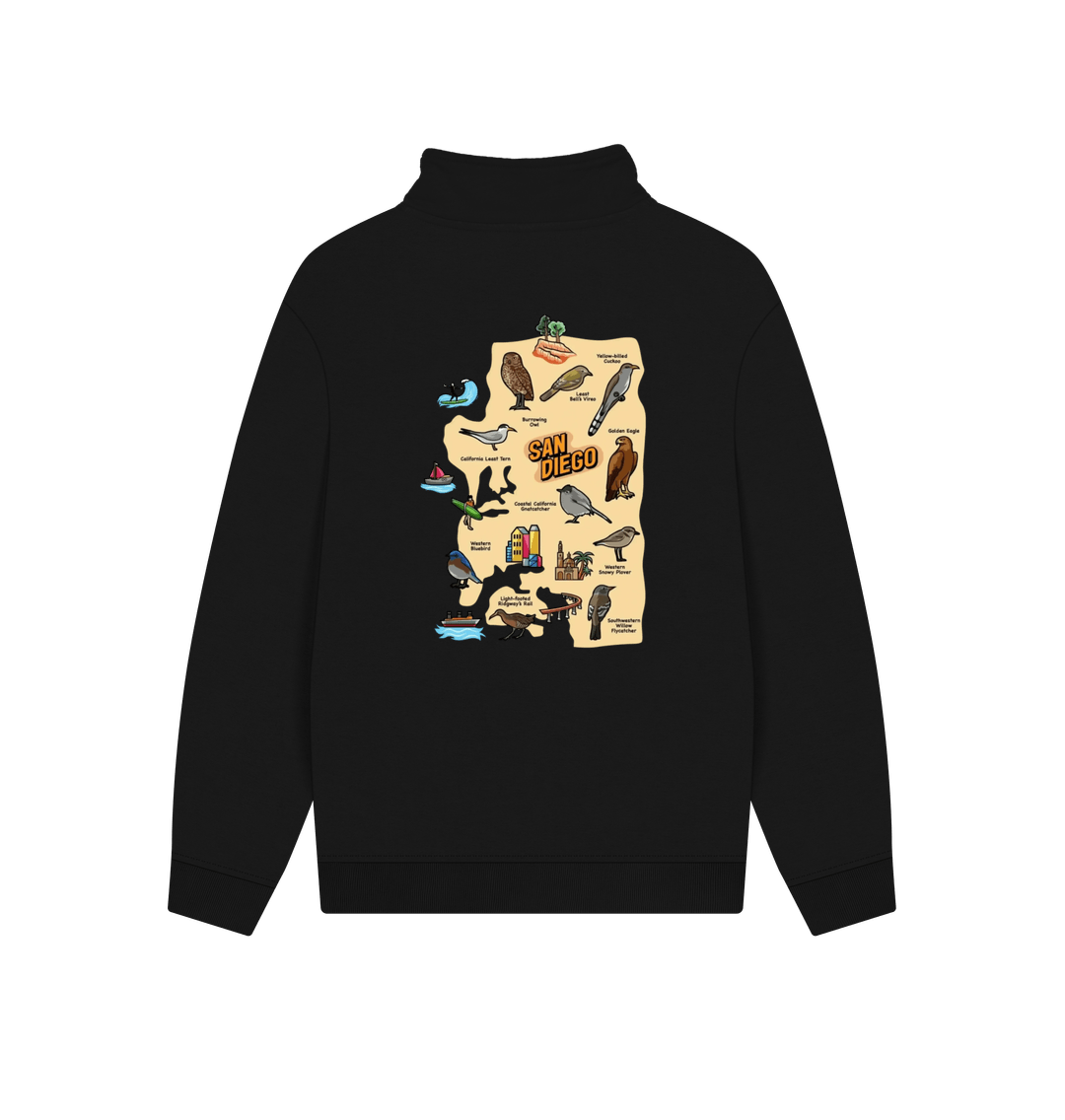 Black Printed Sweater