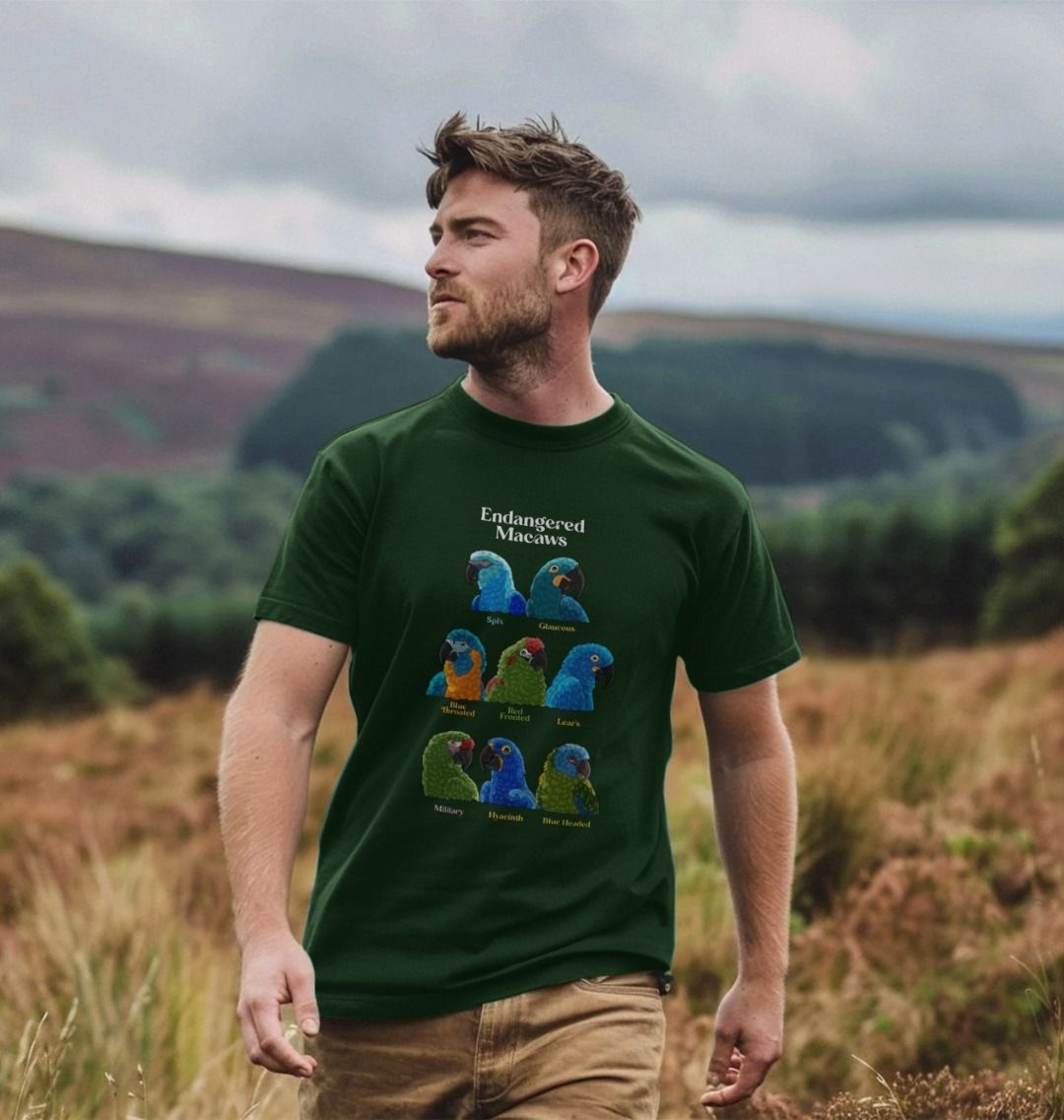 Endangered Macaws - Organic Cotton Unisex T-shirt