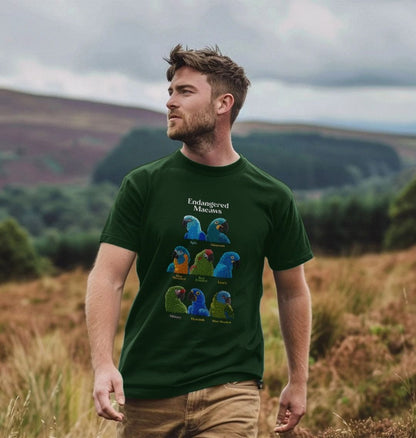 Endangered Macaws - Organic Cotton Unisex T-shirt