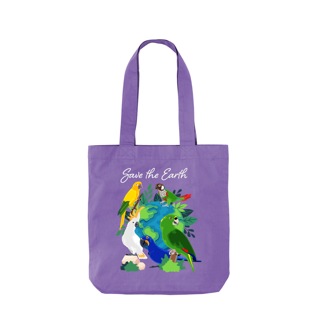 Violet Printed Bag