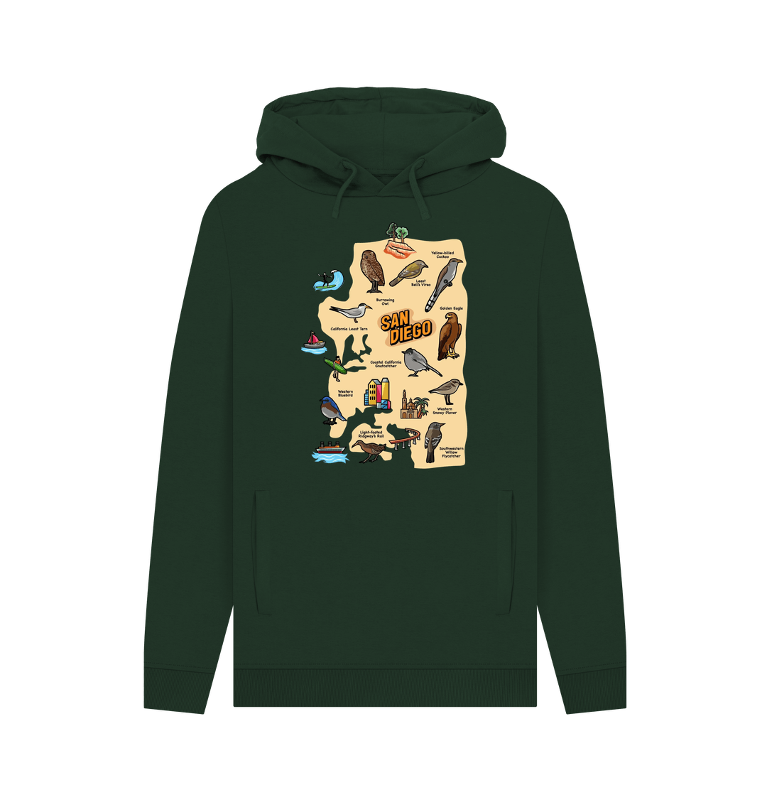 Evergreen Socal Wings - Men's Organic Pullover Hoodie