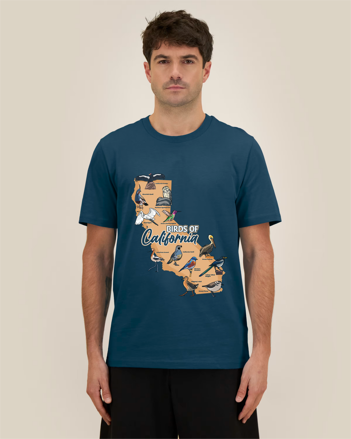 Birds of California — Organic Cotton T-Shirt