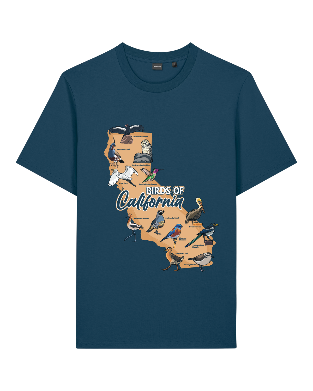 Birds of California — Organic Cotton T-Shirt