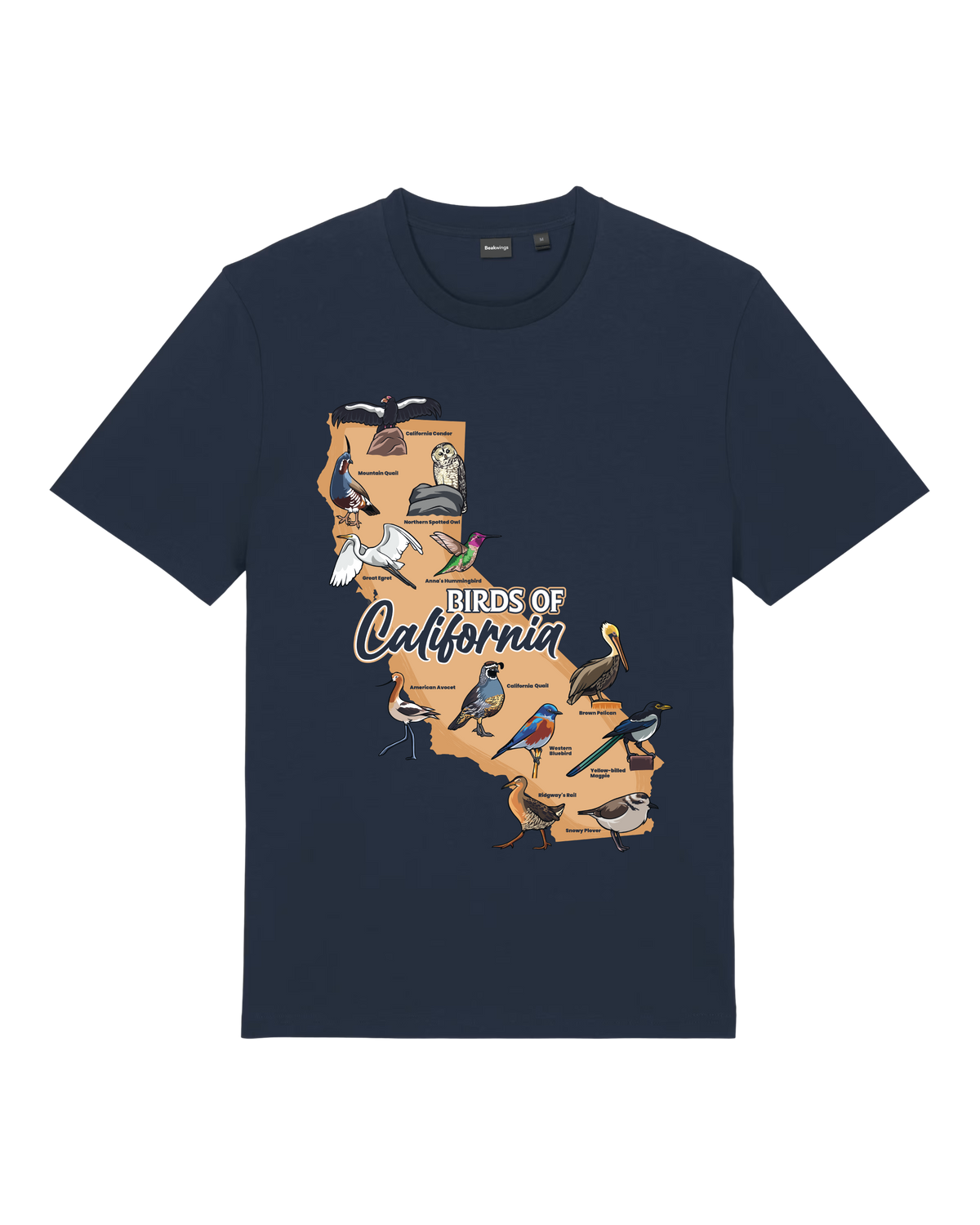 Birds of California — Organic Cotton T-Shirt