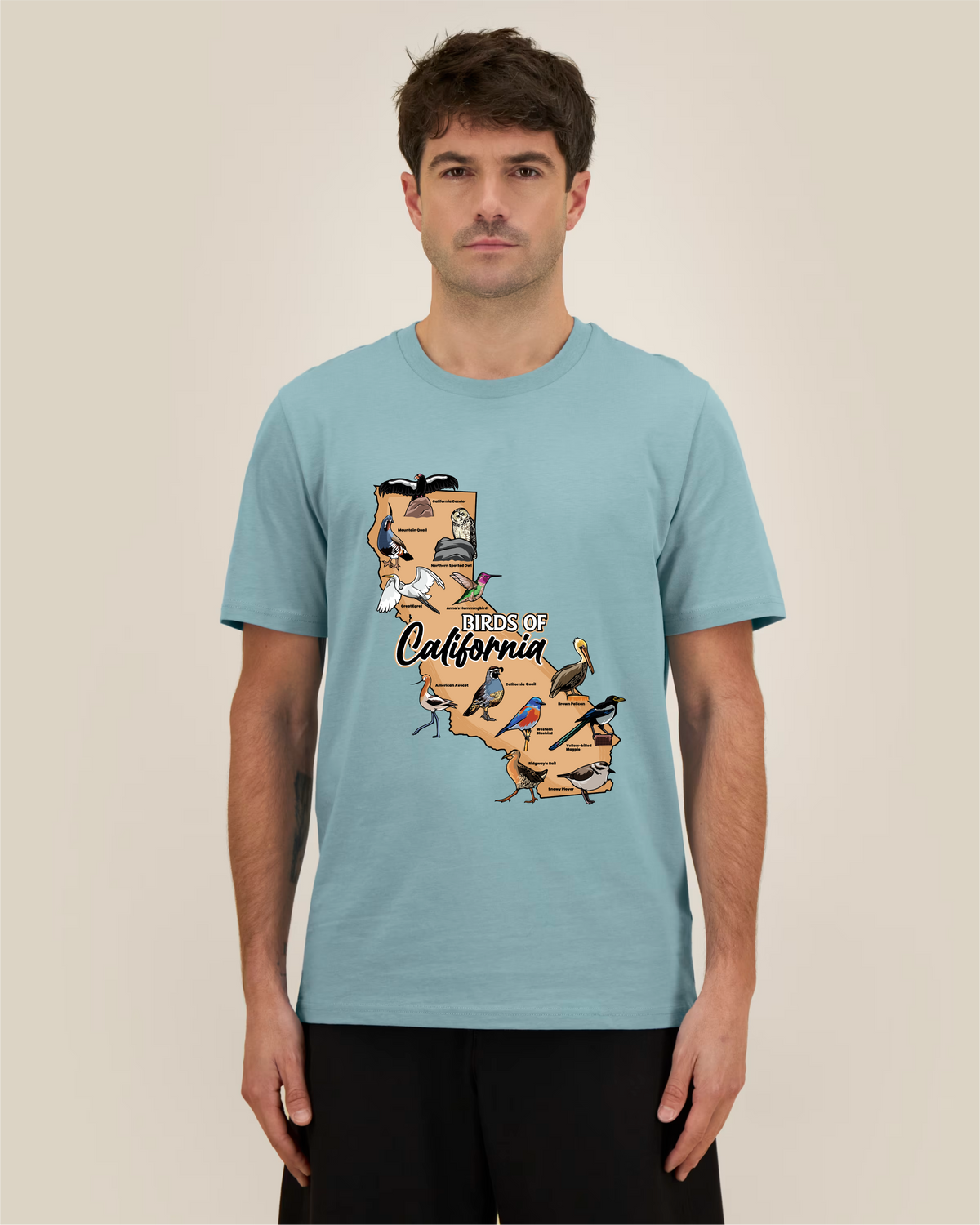 Birds of California — Organic Cotton T-Shirt