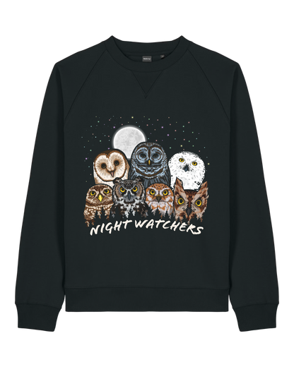 Owls of North America — Organic Cotton Blend Raglan Sweatshirt
