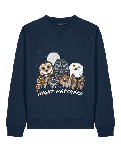 Owls of North America — Organic Cotton Blend Raglan Sweatshirt