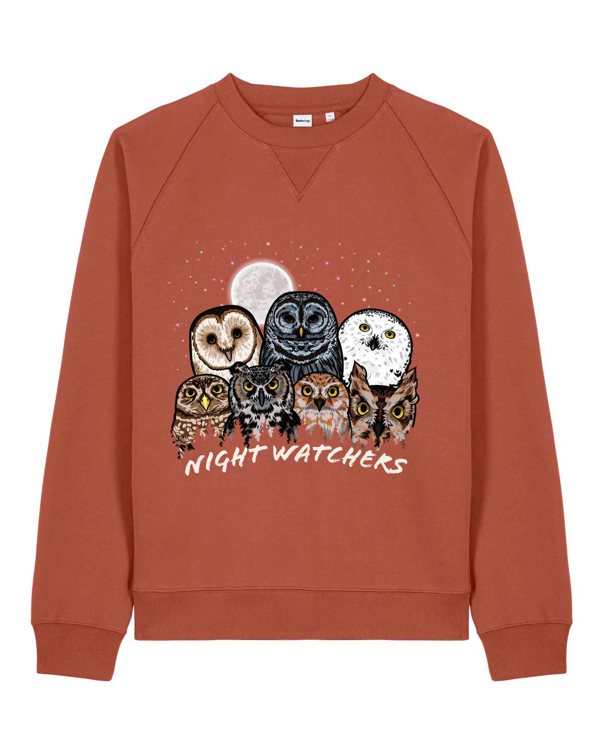 Owls of North America — Organic Cotton Blend Raglan Sweatshirt