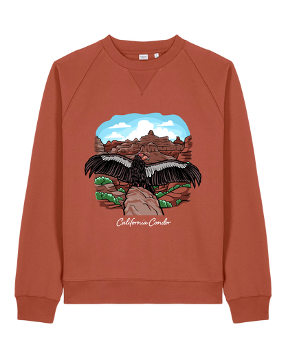 California Condor — Organic Cotton Blend Raglan Sweatshirt