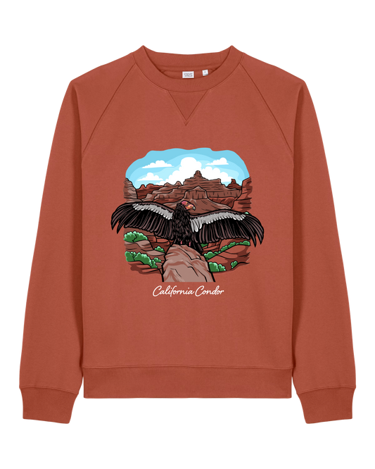 California Condor — Organic Cotton Blend Raglan Sweatshirt