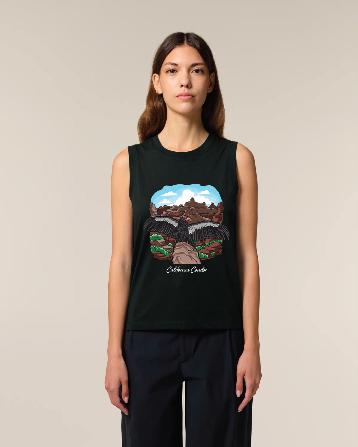 California Condor — Organic Cotton Tank Top
