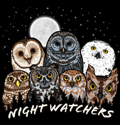 Owls of North America — Organic Cotton Blend Raglan Sweatshirt