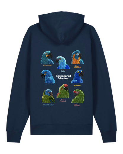 Endangered Macaws — Organic Cotton Blend Hoodie