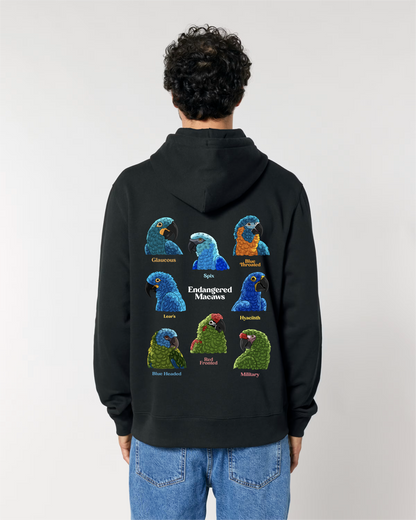 Endangered Macaws — Organic Cotton Blend Hoodie