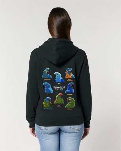 Endangered Macaws — Organic Cotton Blend Hoodie