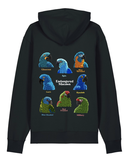 Endangered Macaws — Organic Cotton Blend Hoodie