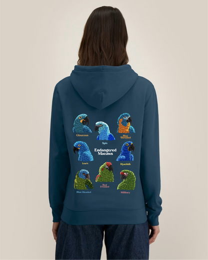 Endangered Macaws — Organic Cotton Blend Hoodie