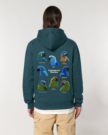 Endangered Macaws — Organic Cotton Blend Hoodie