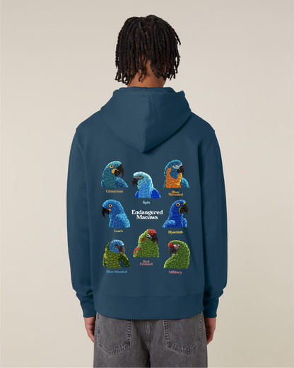 Endangered Macaws — Organic Cotton Blend Hoodie