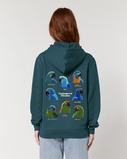 Endangered Macaws — Organic Cotton Blend Hoodie